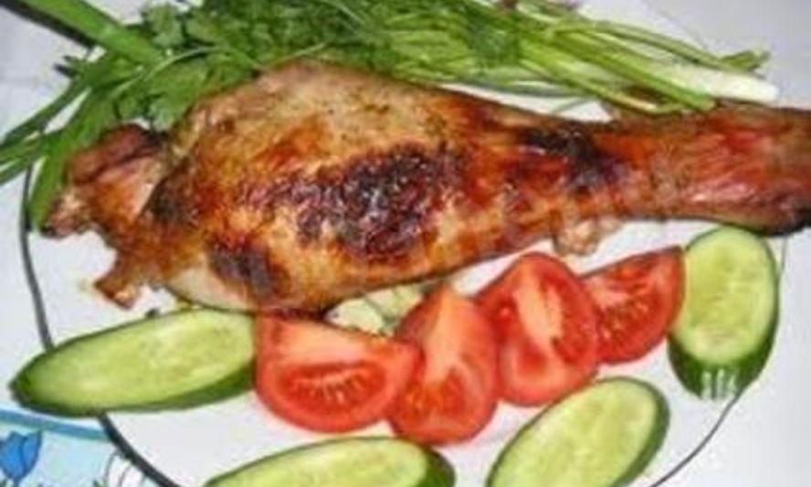 Рецепт голени индейки в фольге