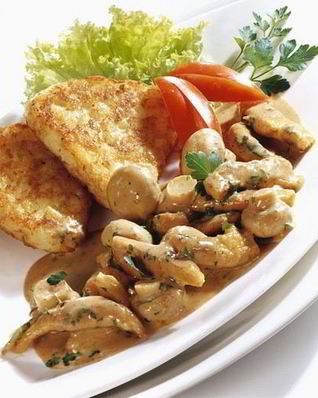 Индейка с шампиньонами