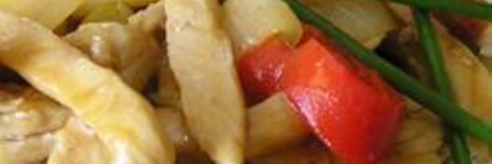 Кисло-сладкая свинина с болгарским перцем