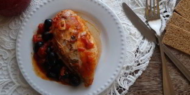 куриная грудка с маслинами