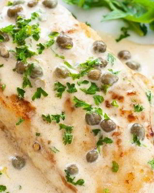 Куриная грудка в сливочно-горчичном соусе