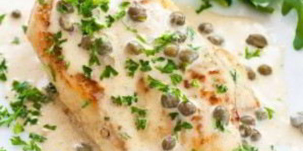 куриная грудка в сливочно-горчичном соусе