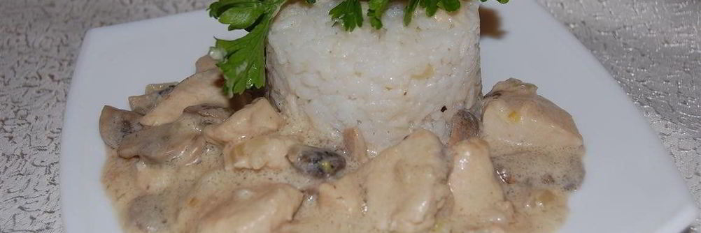 Куриное филе с шампиньонами