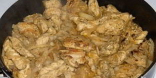 куриное филе, жаренное на сковороде