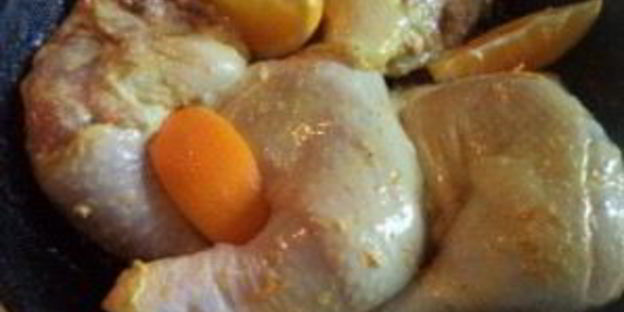 куриные бедра с апельсинами