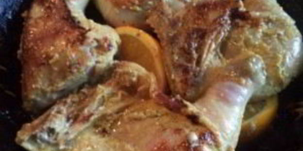 куриные бедра с апельсинами