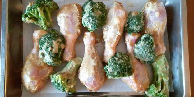 куриные голени в горчично-медовом маринаде