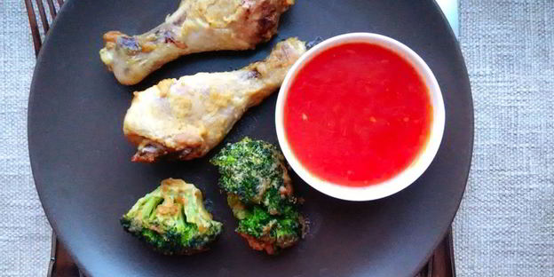 куриные голени в горчично-медовом маринаде