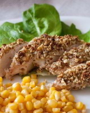 Куриные грудки в миндальной крошке