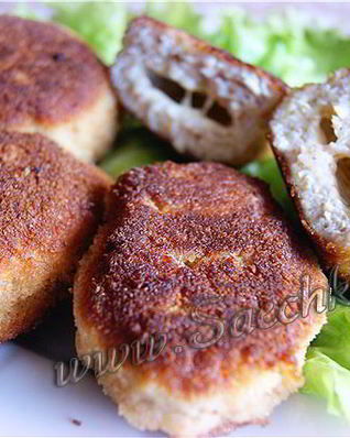 Куриные крокеты с сырной начинкой