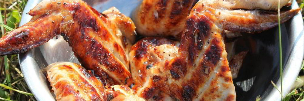 Куриные крылышки на мангале