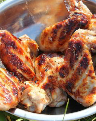 Куриные крылышки на мангале