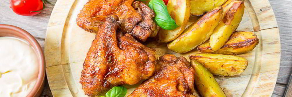 Куриные крылышки в ананасовой глазури