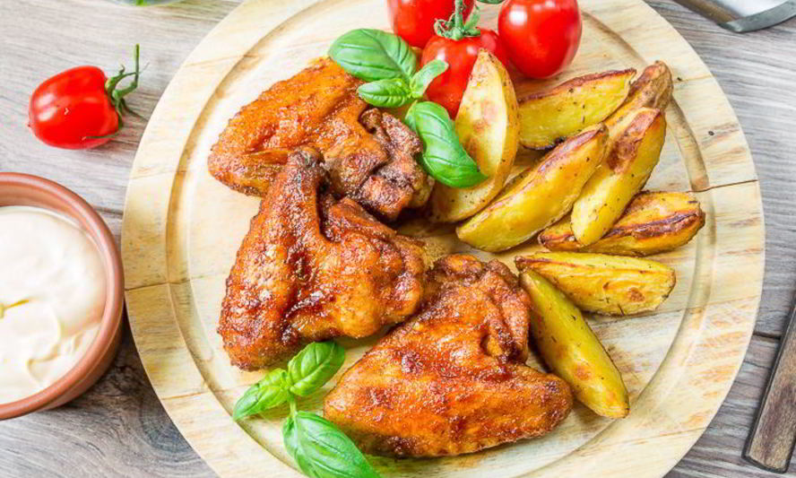 Рецепт куриных крылышек в ананасовой глазури