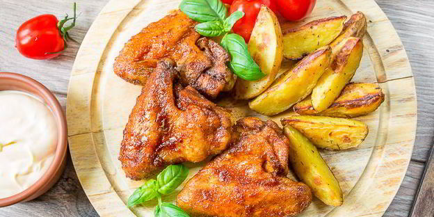 куриные крылышки в ананасовой глазури