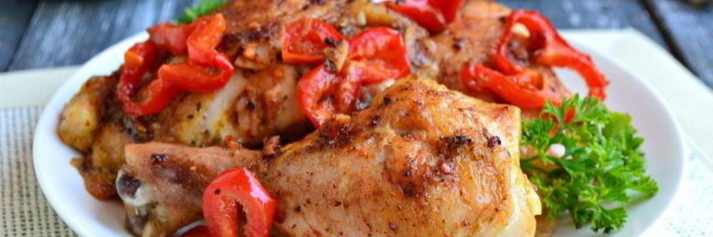 Куриные окорочка с паприкой и чесноком