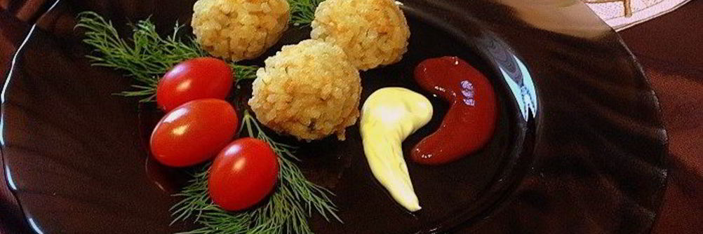 Куриные шарики в рисовой панировке