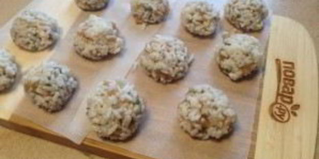 куриные шарики в рисовой панировке