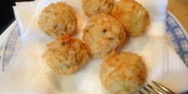 куриные шарики в рисовой панировке