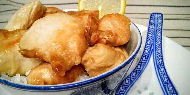 курица по-китайски в лимонном соусе