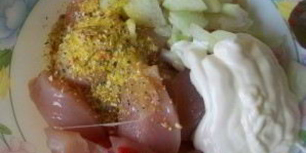 курица с баклажанами и картошкой