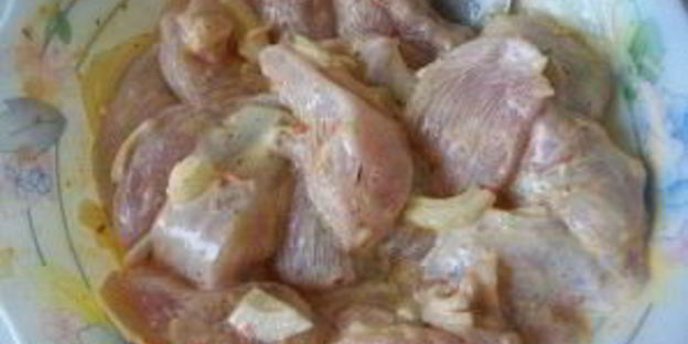 курица с баклажанами и картошкой