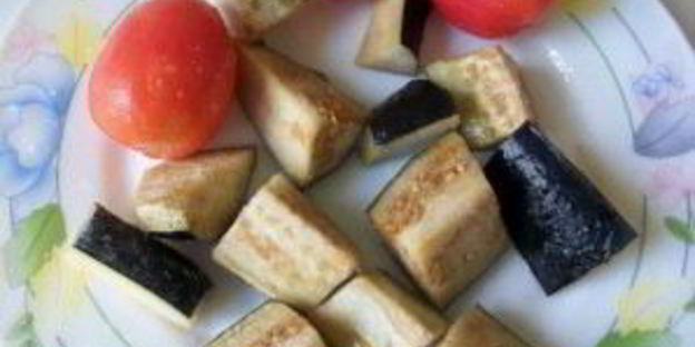 курица с баклажанами и картошкой