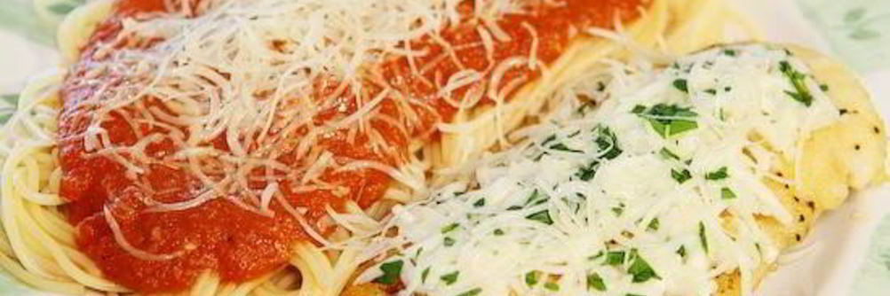 Курица с макаронами и томатно-сливочным соусом