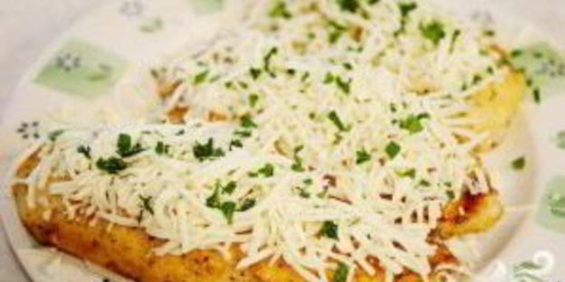 курица с макаронами и томатно-сливочным соусом