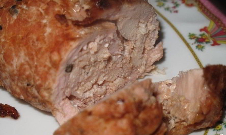 Рецепт курицы со свининой в духовке