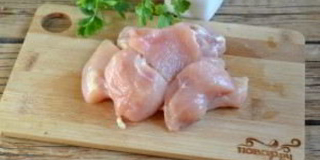 курица в кисло-сладком соусе с ананасами