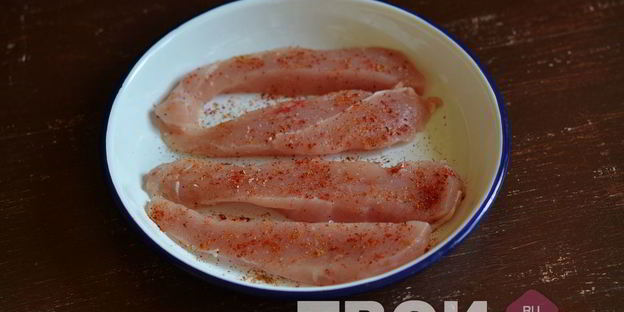 курица в слоеном тесте