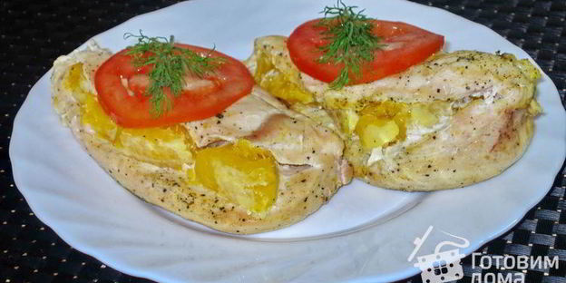 курятина, запеченная с апельсинами