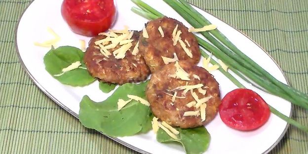 овощные биточки из кабачков