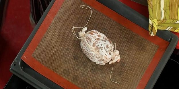 перепела, начиненные телячьей печенью