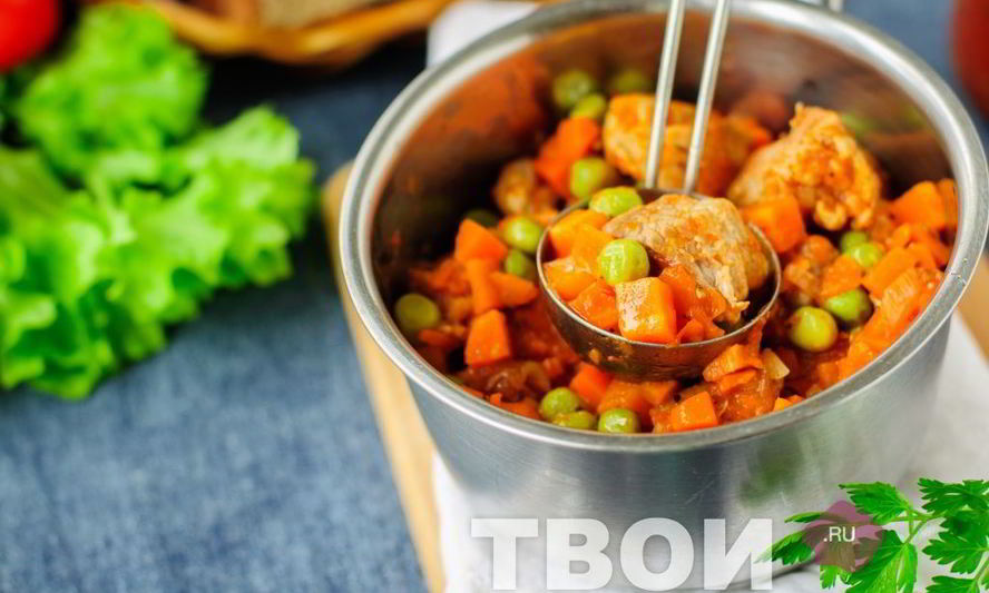 Рецепт свинины тушеной