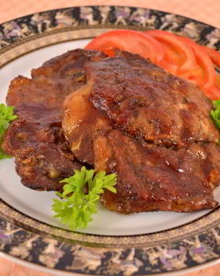 Свинина запеченная в фольге с бальзамическим уксусом