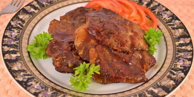 свинина запеченная в фольге с бальзамическим уксусом