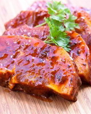 Свиное филе под перечным соусом