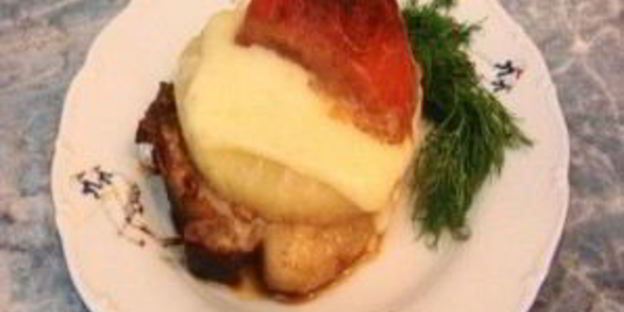 свиной антрекот по-гавайски