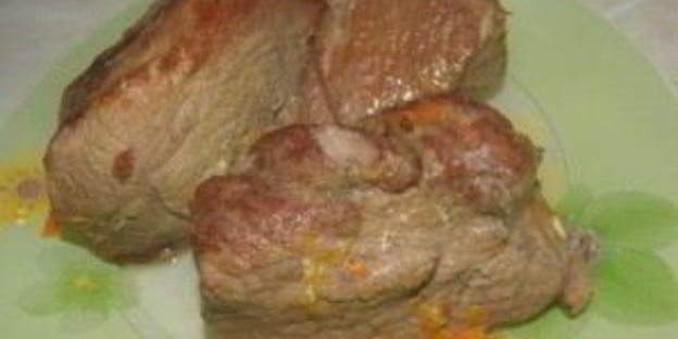 тушеная телятина с подливкой