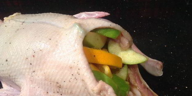 утка с апельсинами