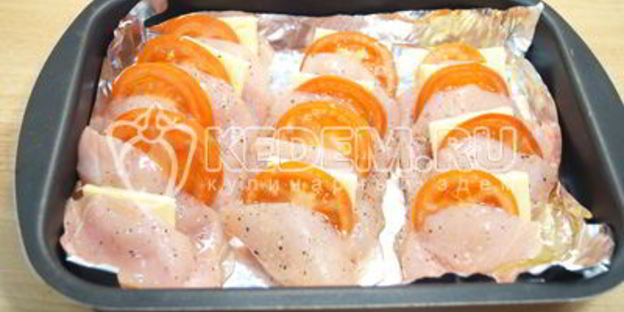 запеченное куриное филе праздничное