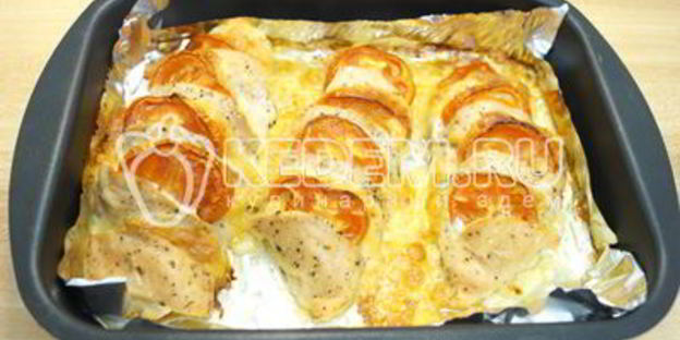 запеченное куриное филе праздничное