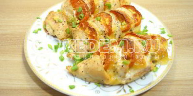 запеченное куриное филе праздничное