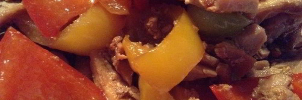 Жареное мясо со сладким перцем по-китайски