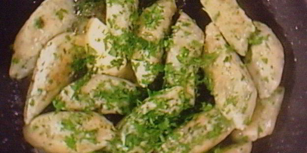 ньокки из рикотты со свежей зеленью