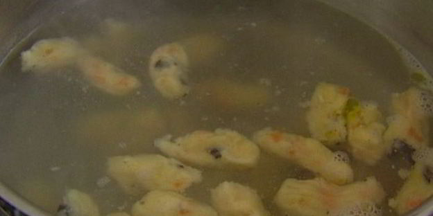 ньокки с морковью и оливками