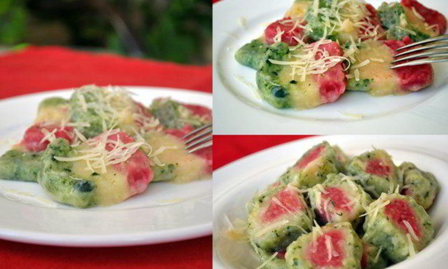 Рецепт ньокков-триколоро