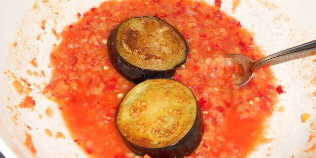 баклажаны острые огонек